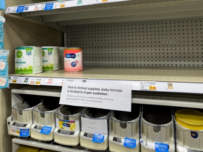 Baby formula shortage