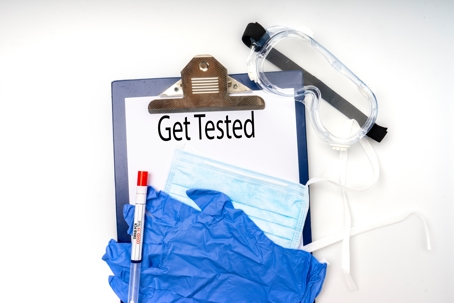 Get Tested clipboard